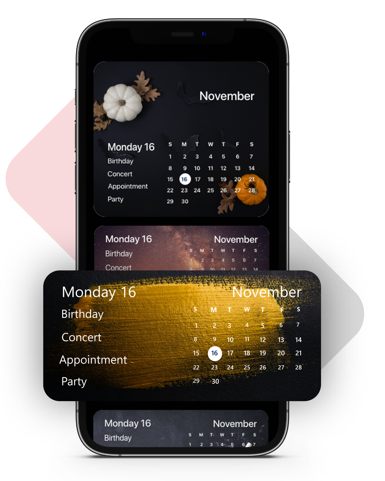 Kalender-Widget für das iPhone