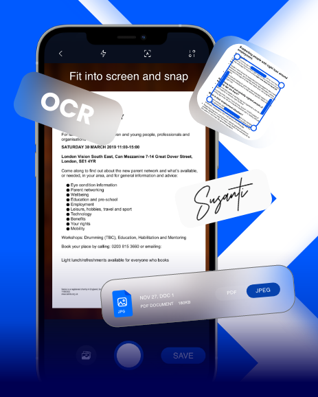 pdf-Scanner-App für iPHone