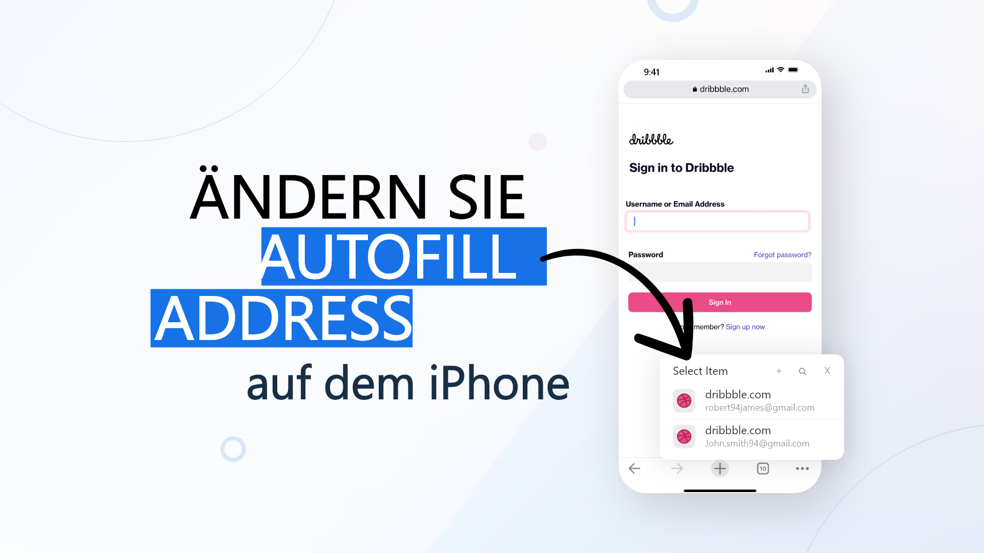 AutoFill-Adresse auf dem iPhone ändern