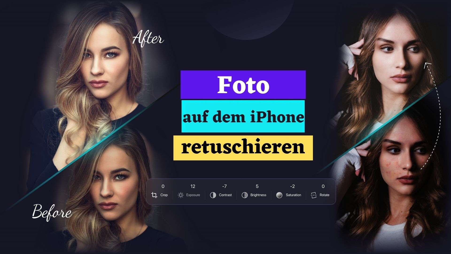 Wie retuschiert man Fotos auf dem iPhone?