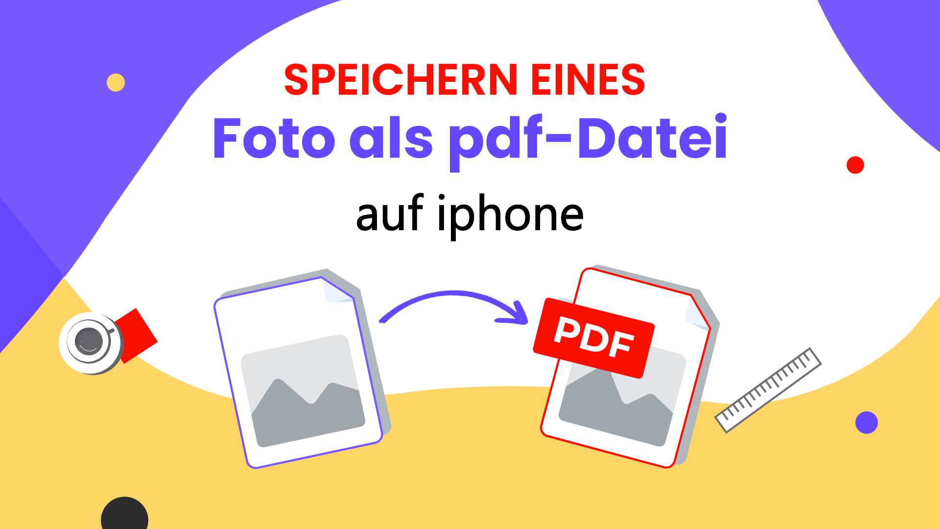 Wie speichert man ein Foto als PDF auf dem iPhone