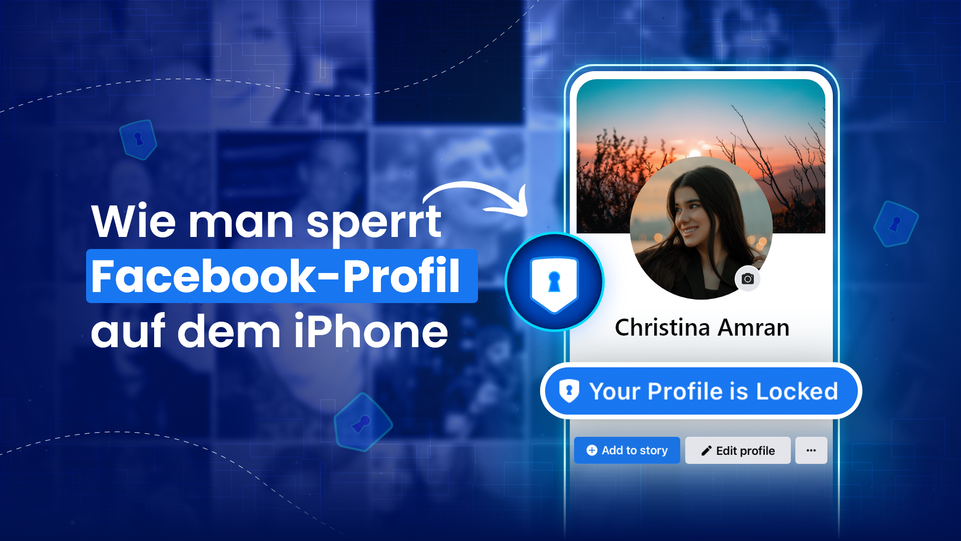 Wie sperre ich mein Facebook-Profil auf dem iPhone?