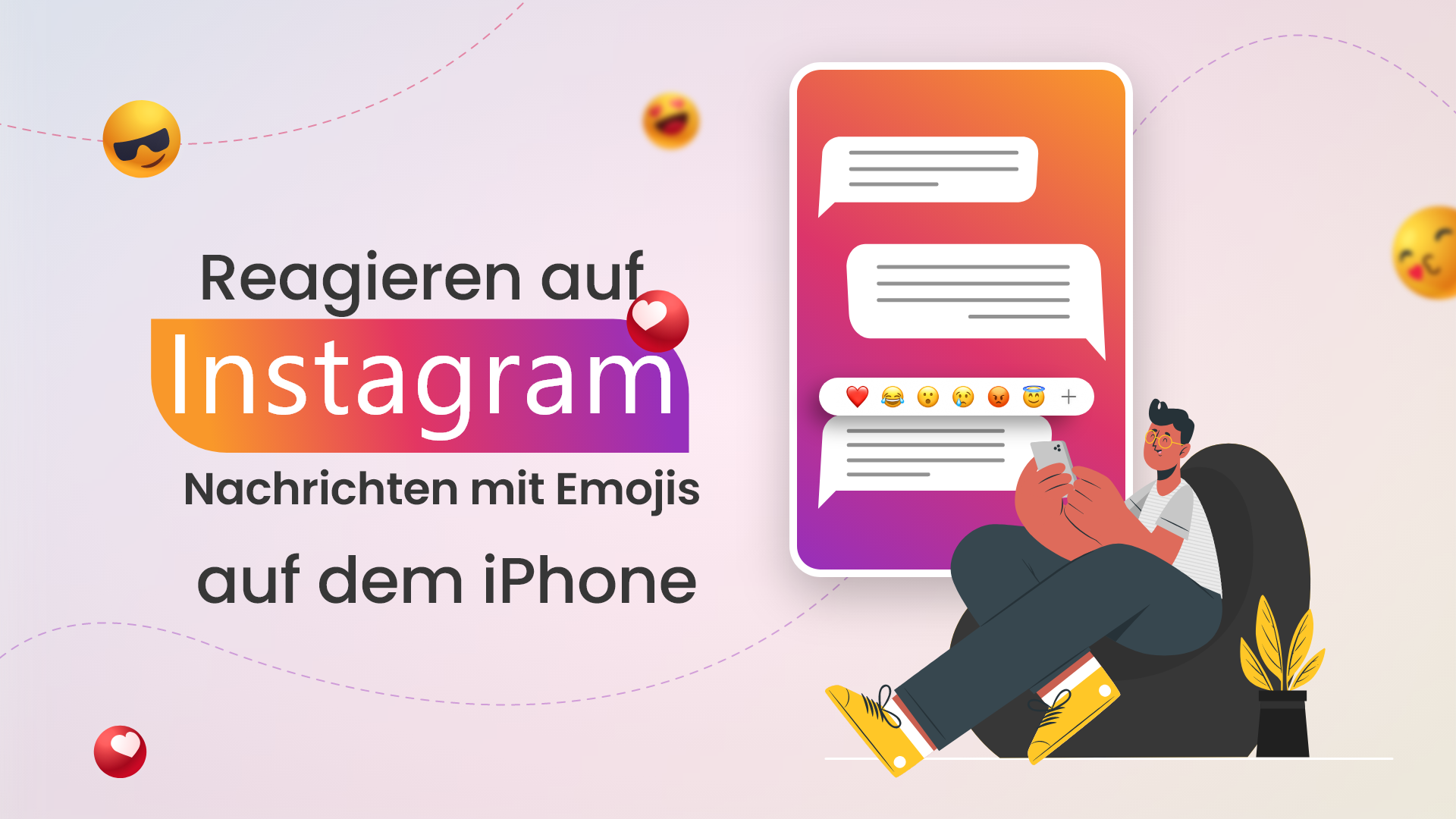 Wie reagiert man auf Instagram-Nachrichten mit Emojis auf dem iPhone?